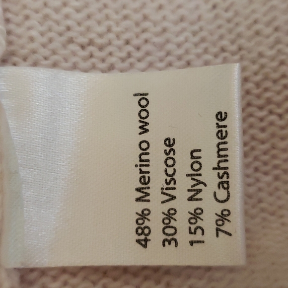 NEW Benedetta B. Merino Wool Cashmere Sweater Button Back Cardigan Luxury Comfy - Picture 9 of 16